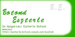 botond eszterle business card